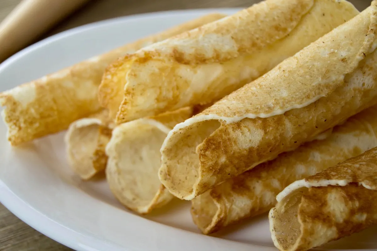 domowe rożki waflowe bez gofrownicy