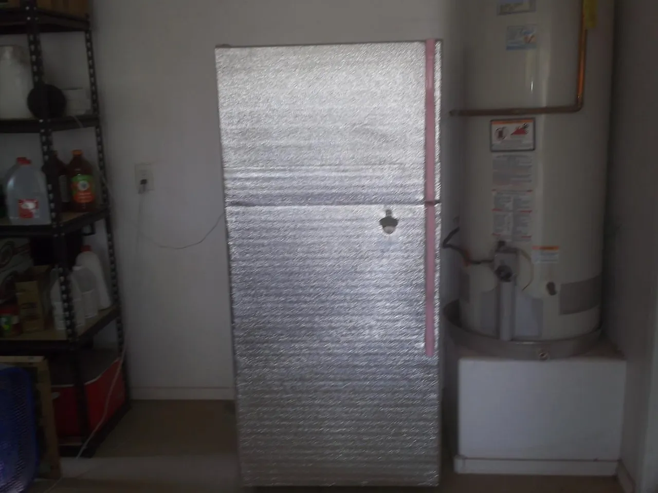 zamrażarka w garażu zima