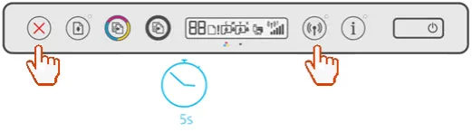 panel sterowania drukarki hp ustawienia wifi