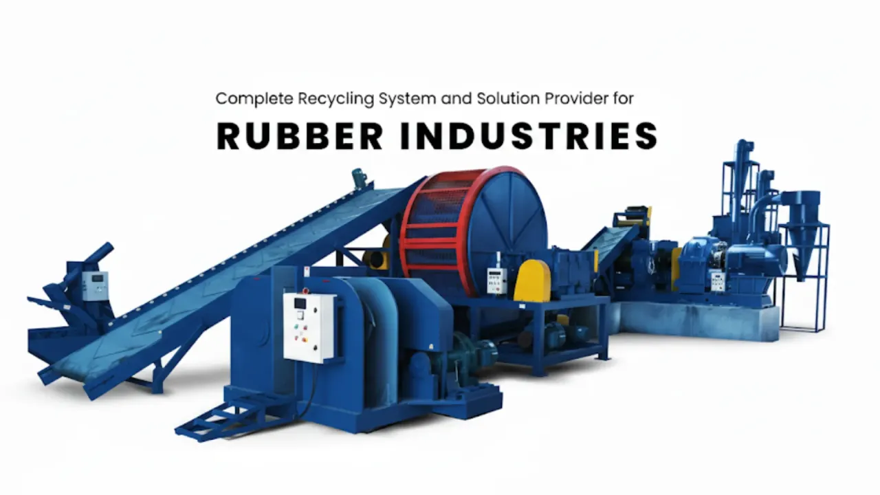 Linia do recyklingu opon schemat