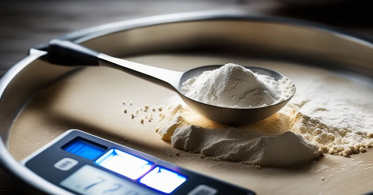 prawidłowe odmierzanie mąki łyżką