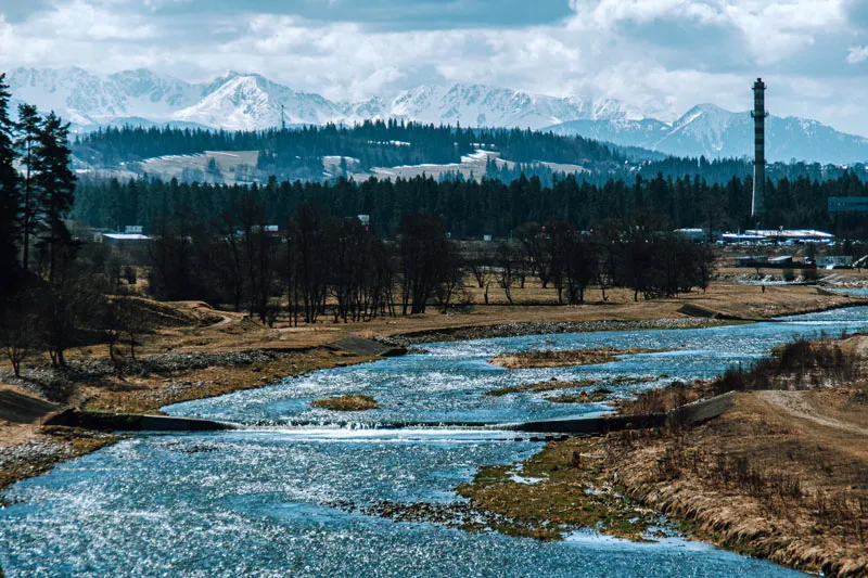 Rezerwat B&oacute;r na Czerwonem platforma widokowa Tatry