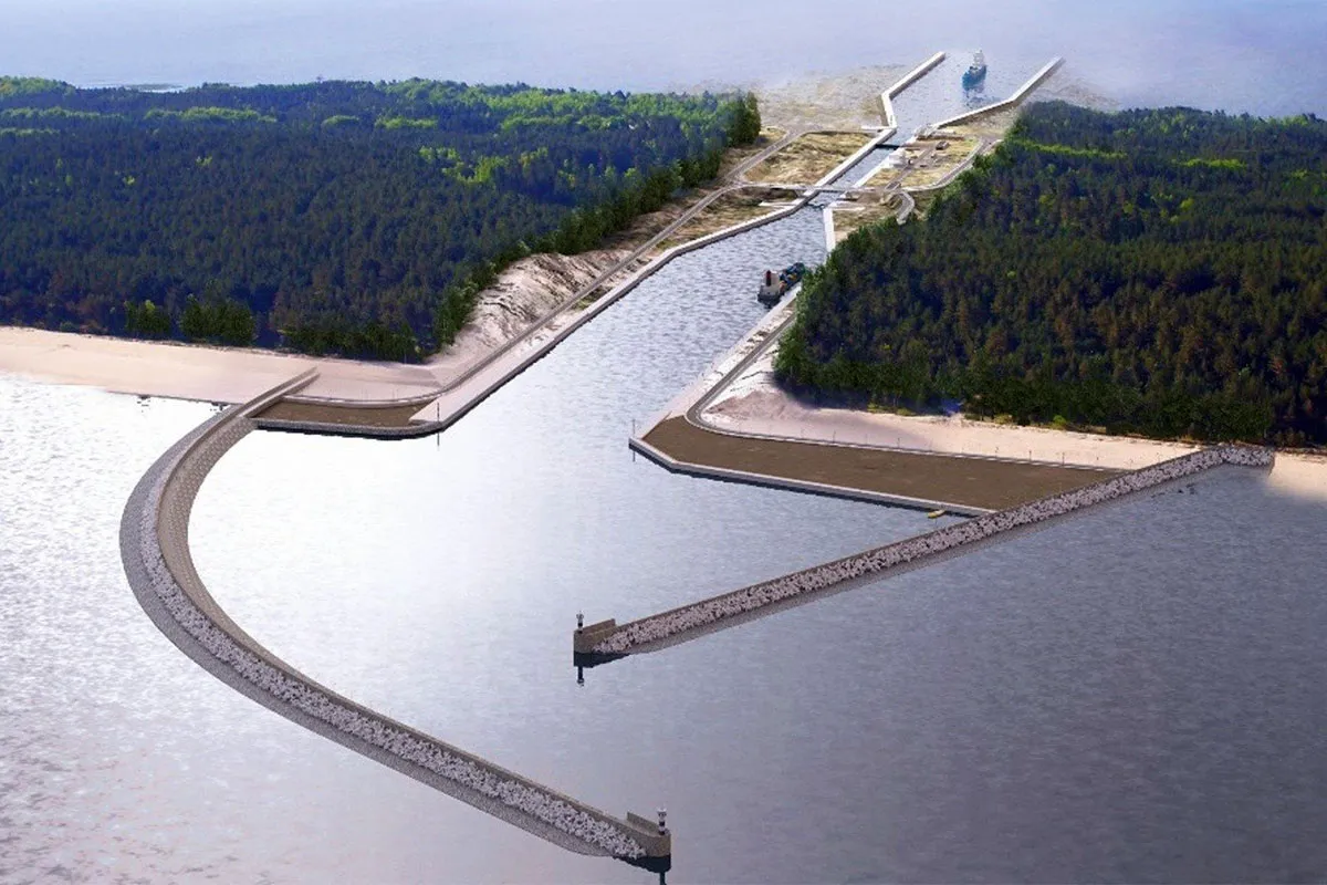 Przekop Mierzei Wiślanej kanał żeglugowy