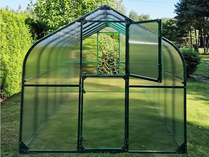 Szklarnia ogrodowa nowoczesna poliwęglan i klasyczna szklana