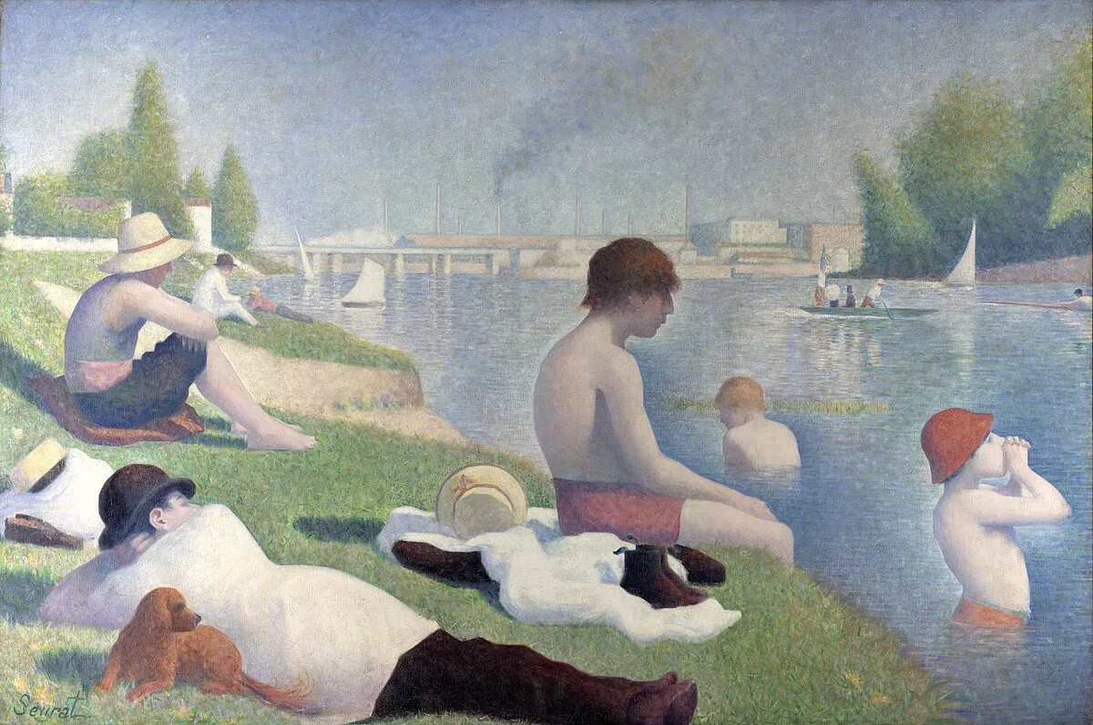 Georges Seurat Badende in Asni&egrave;res