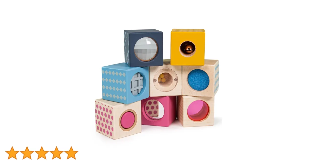 Drewniane klocki sensoryczne z certyfikatami bezpieczeństwa i FSC