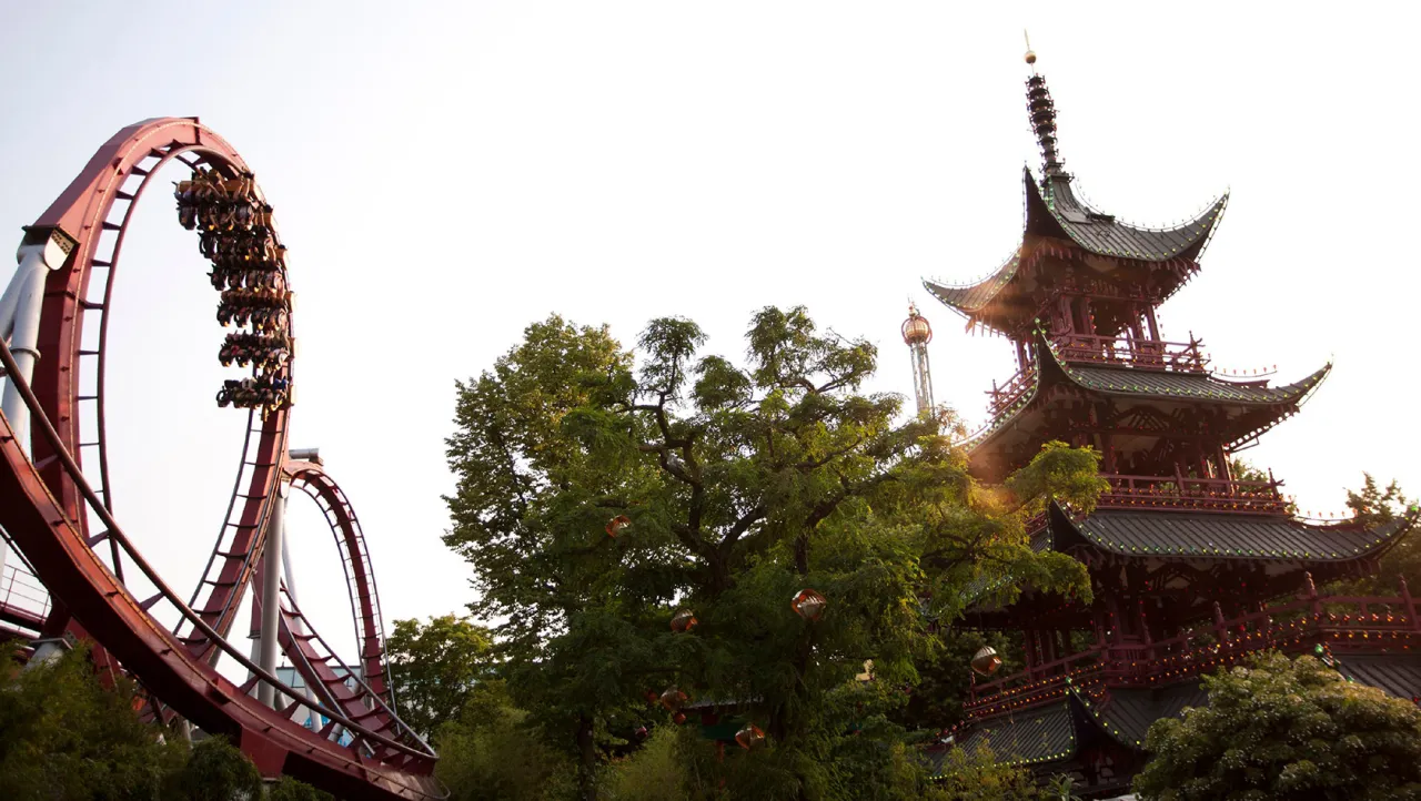 Tivoli Kopenhagen Dæmonen Achterbahn