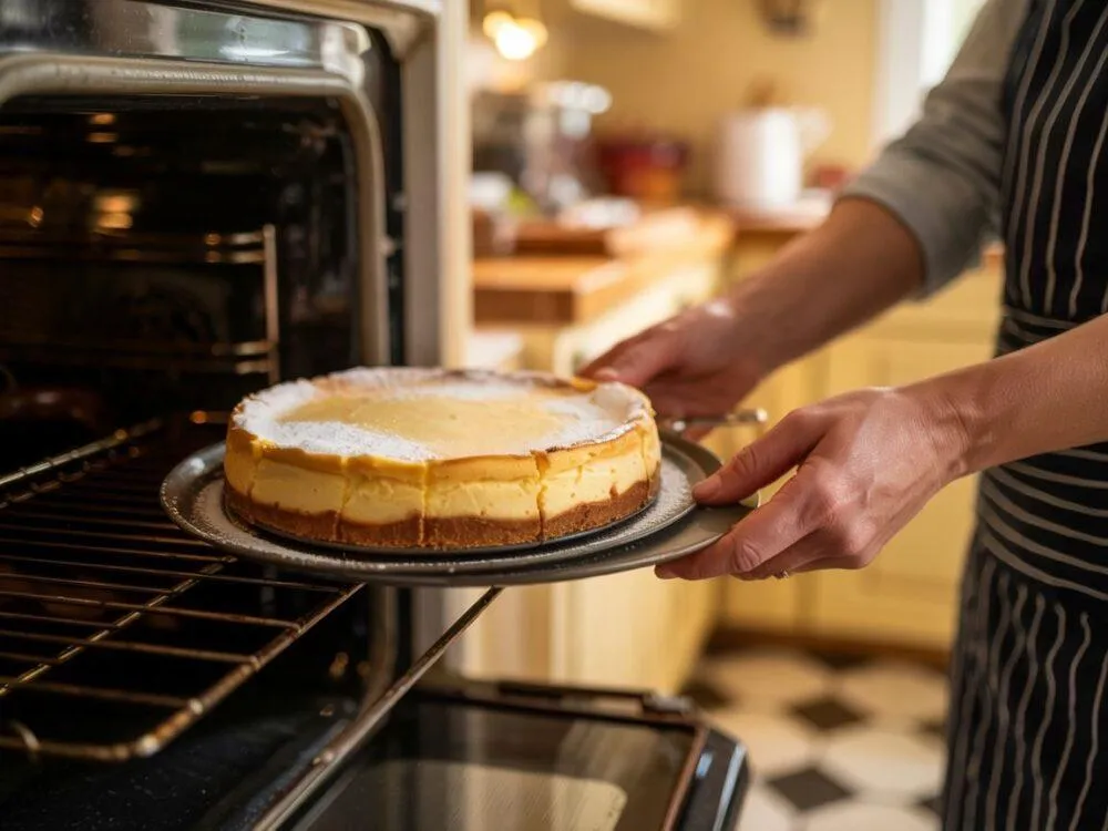 studzenie sernika w piekarniku