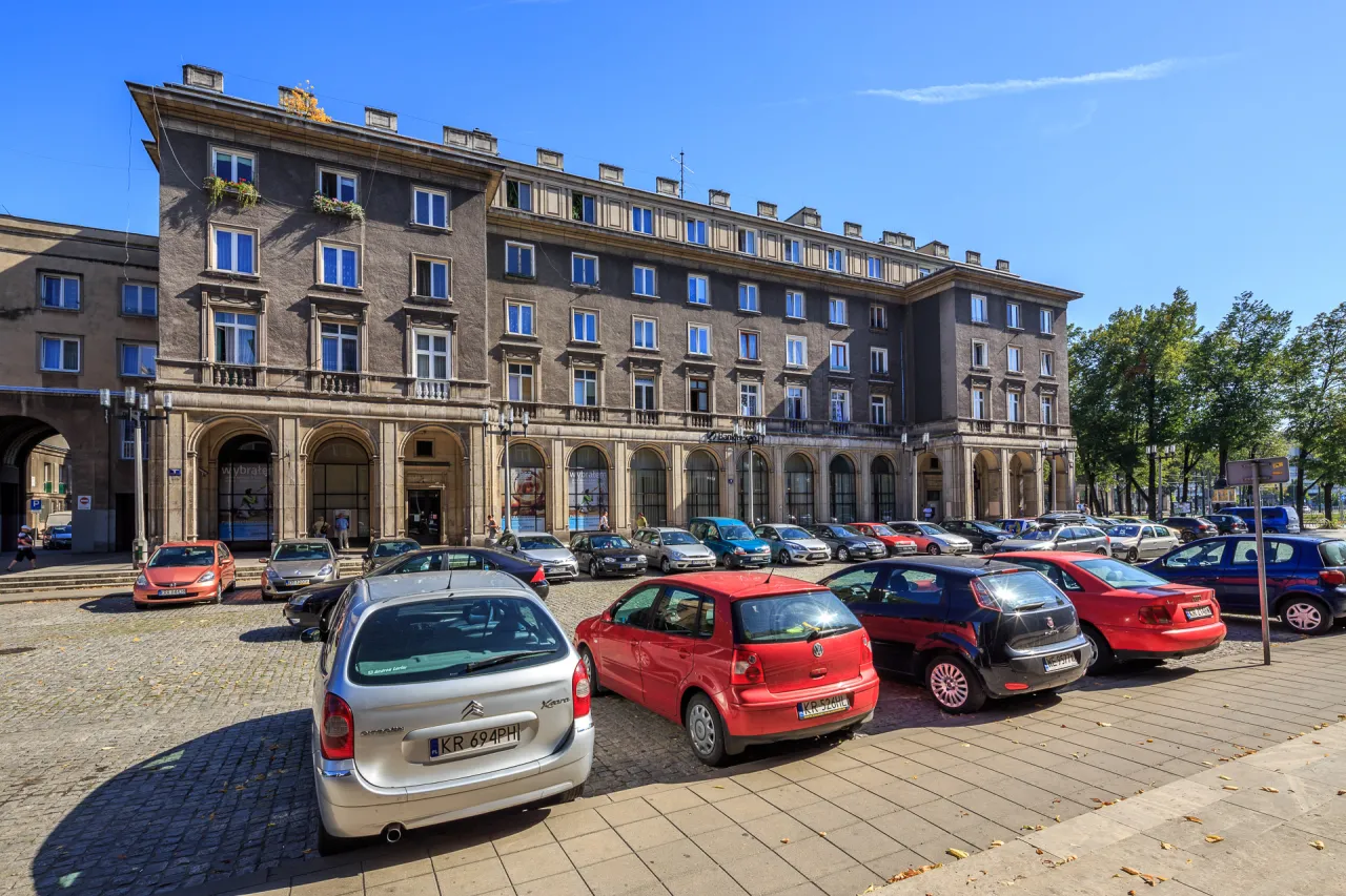 Mapa dojazd samochodem Osiedle Złotego Wieku Kraków parking