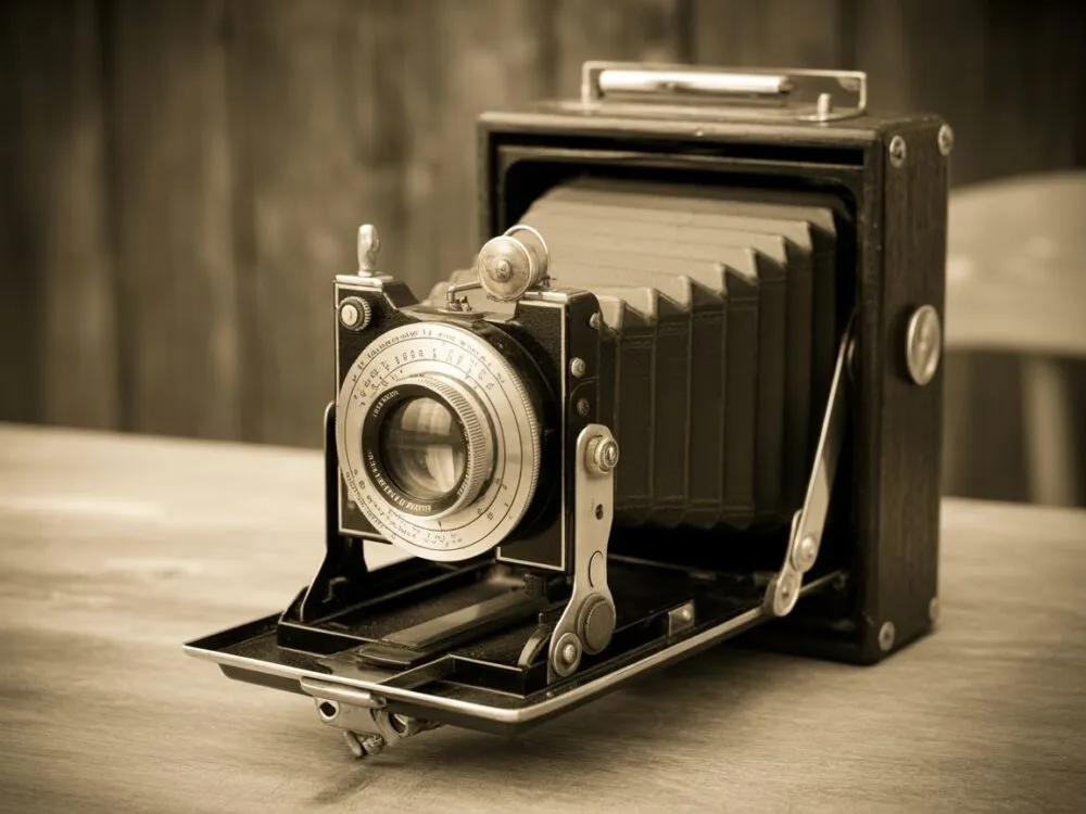 Pierwszy aparat fotograficzny Ni&eacute;pce heliografia