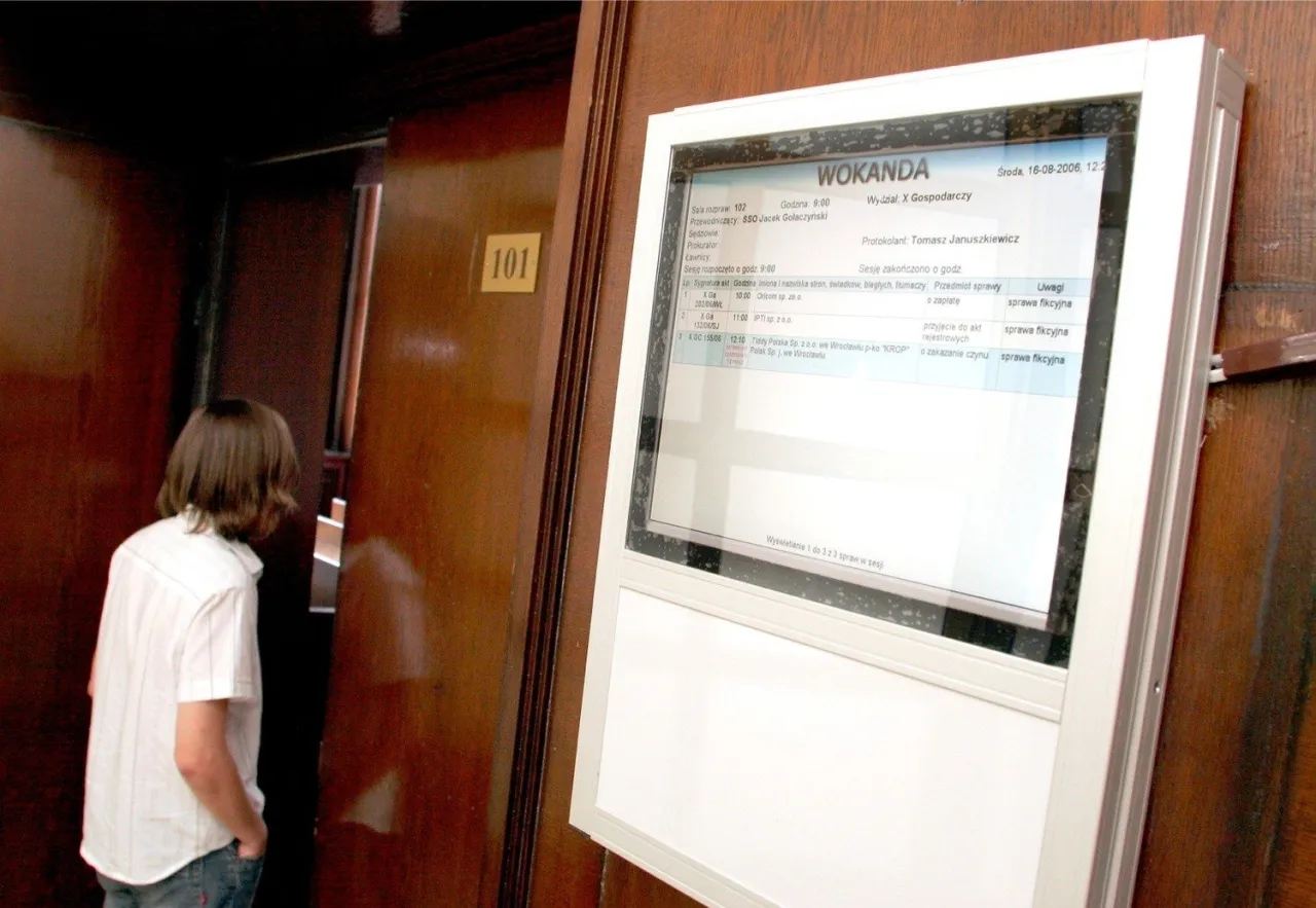 Wokanda sądowa online