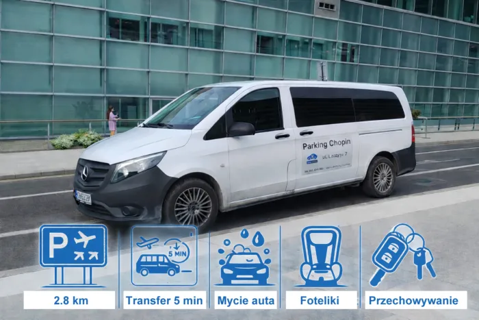 Prywatny parking Lotnisko Chopina bus transfer