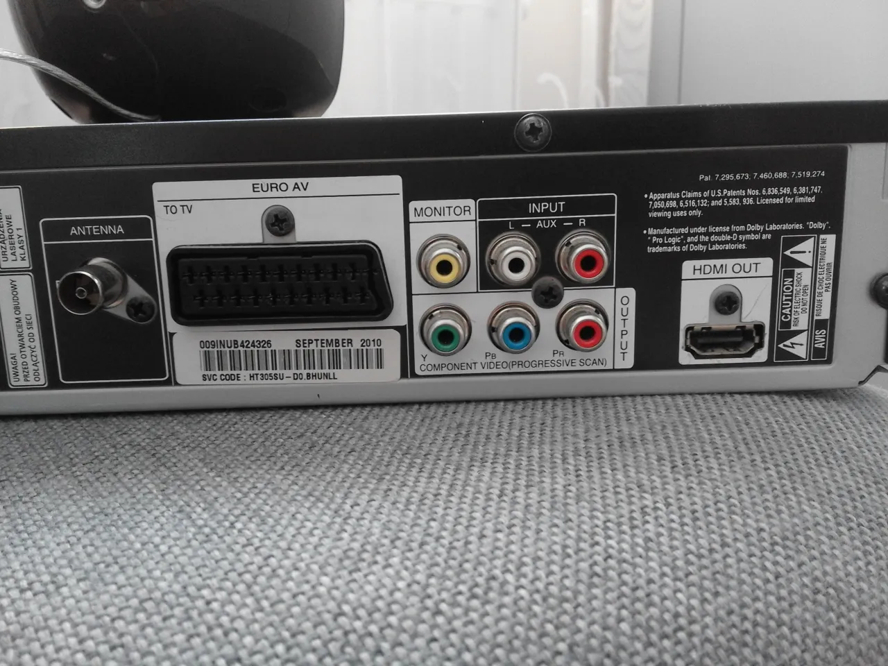 Schemat podłączenia kina domowego do TV LG HDMI ARC