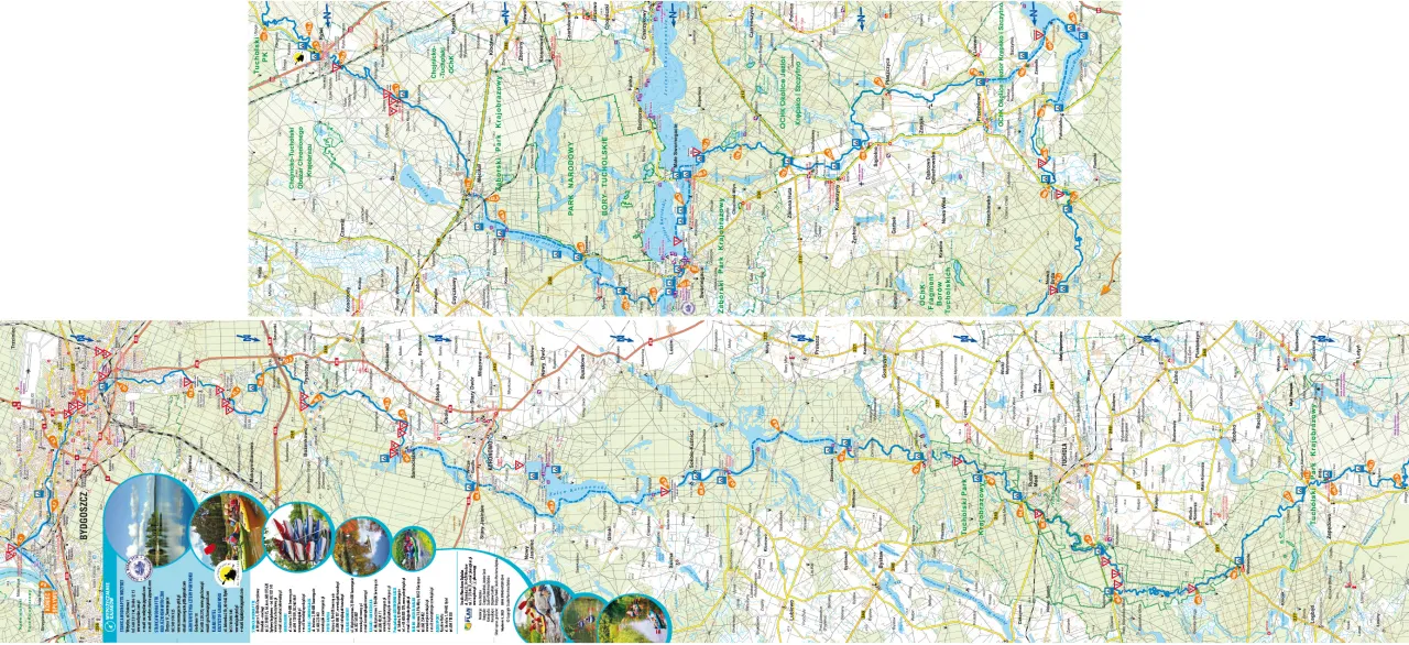 Zdjęcie Mapa spływu Brdą: Zaplanuj idealną przygodę kajakową