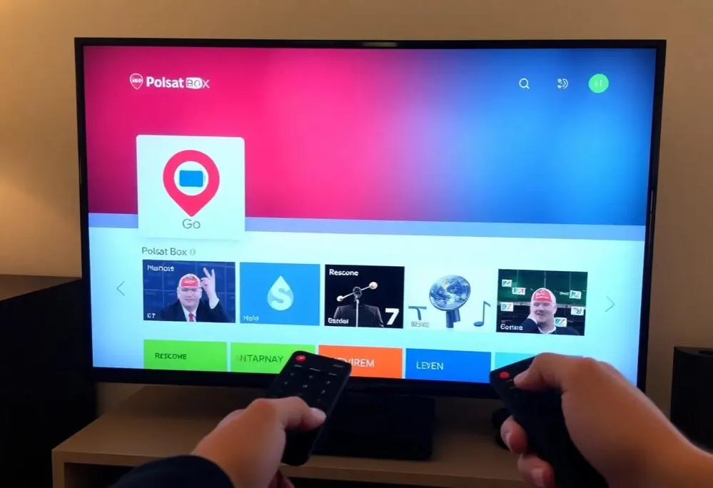 Polsat Box Go interfejs na telewizorze