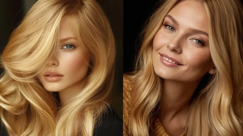 modne ciepłe blondy włosy jesień 2025