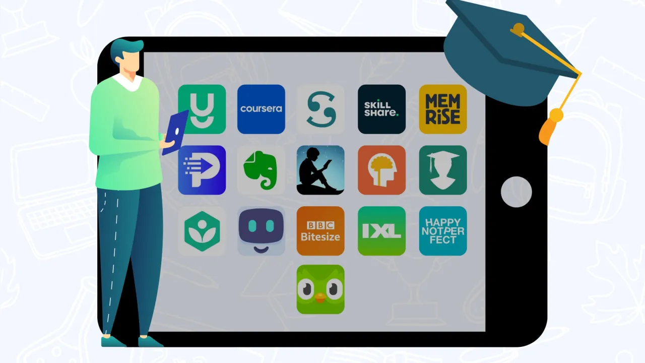 aplikacje do nauki na smartfonie lub tablecie