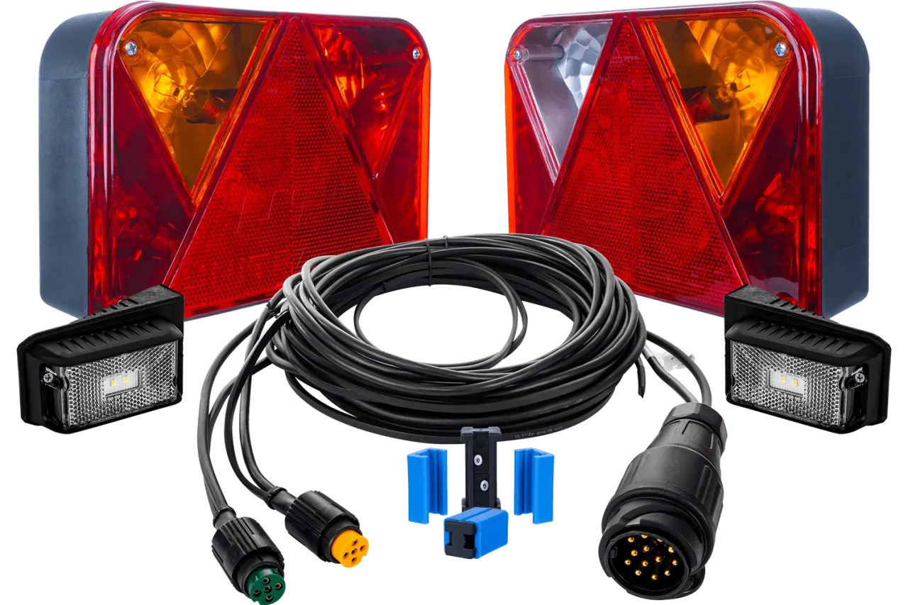 Instalacja hamulców i oświetlenia przyczepy rolniczej