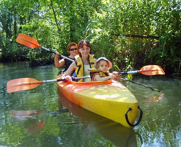 spływ kajakowy z dziećmi Lubelszczyzna rodzina kajaki