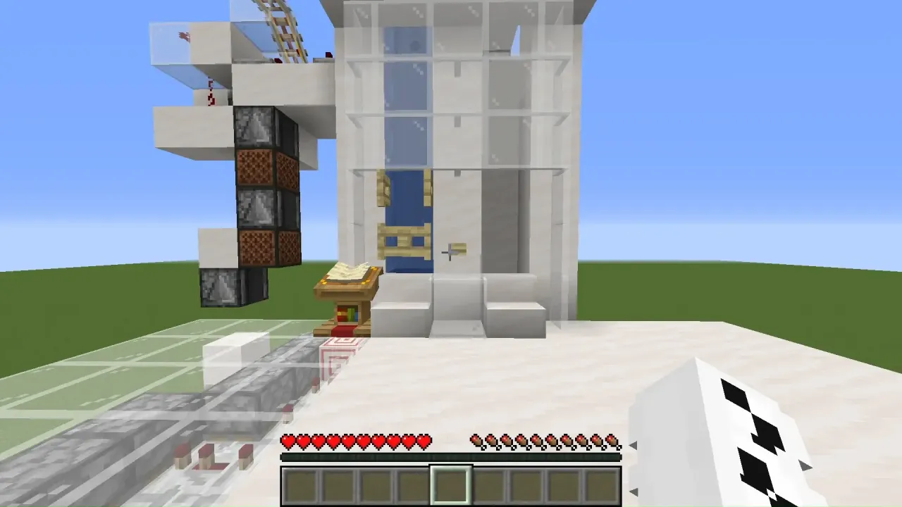 Minecraft winda wodna schemat działania