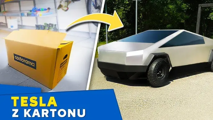 materiały do samochodu z kartonu