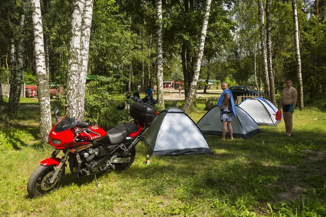 Zalew Sulejowski motocykl