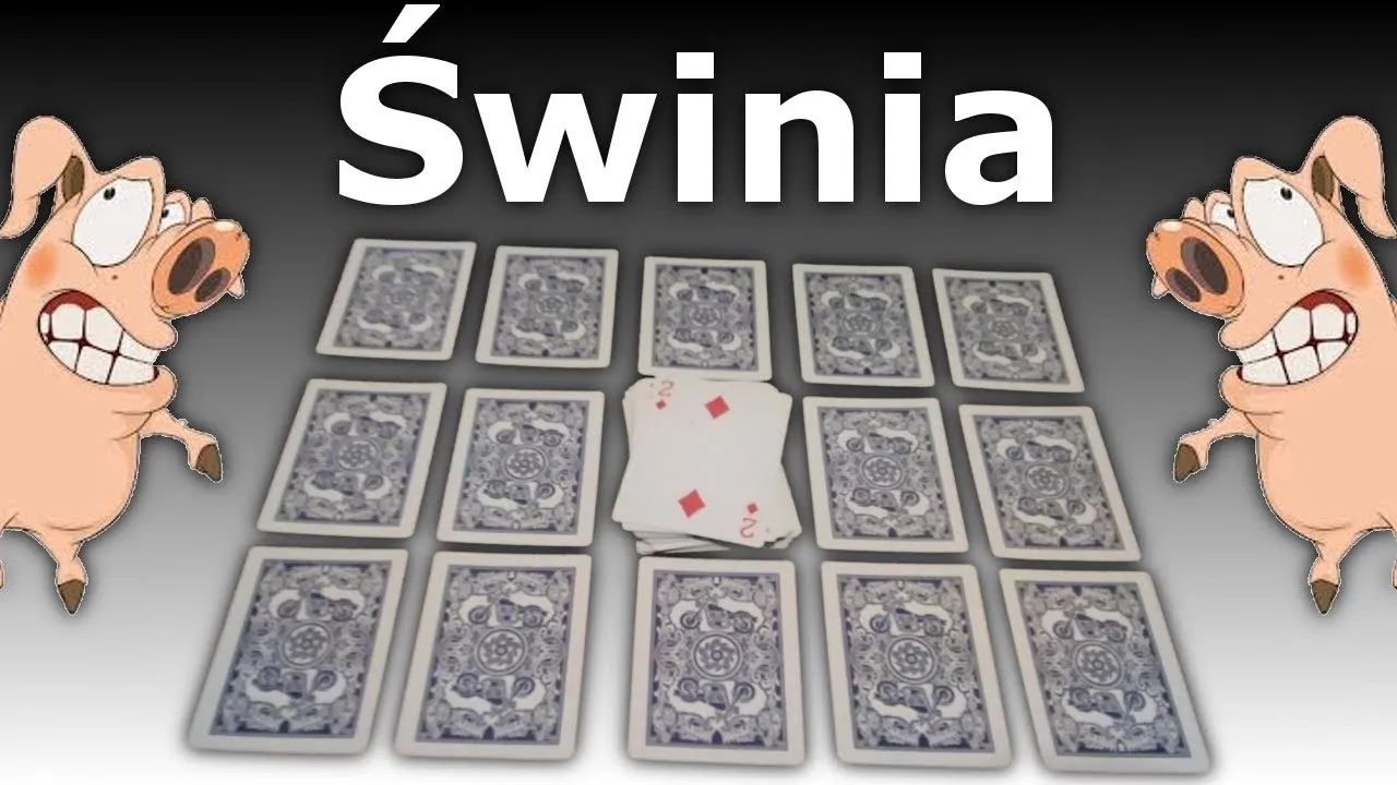 karty do gry świnia talia przygotowanie