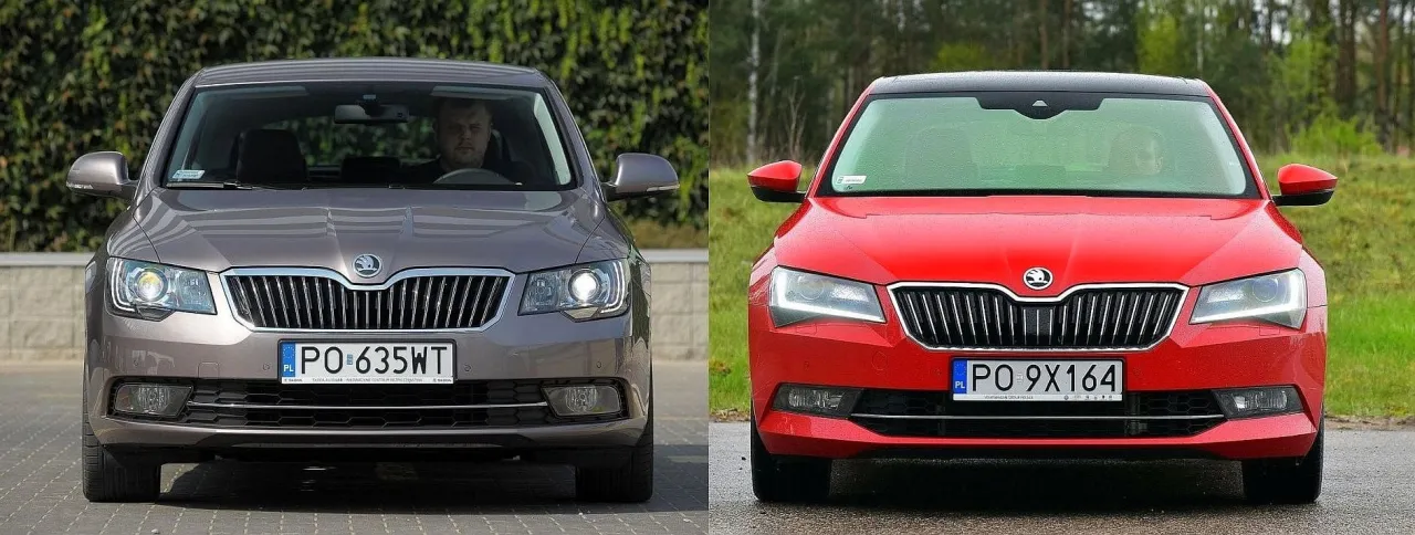 Skoda Superb generacje por&oacute;wnanie