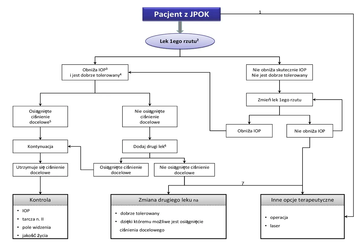 r&oacute;żne metody operacji jaskry schemat