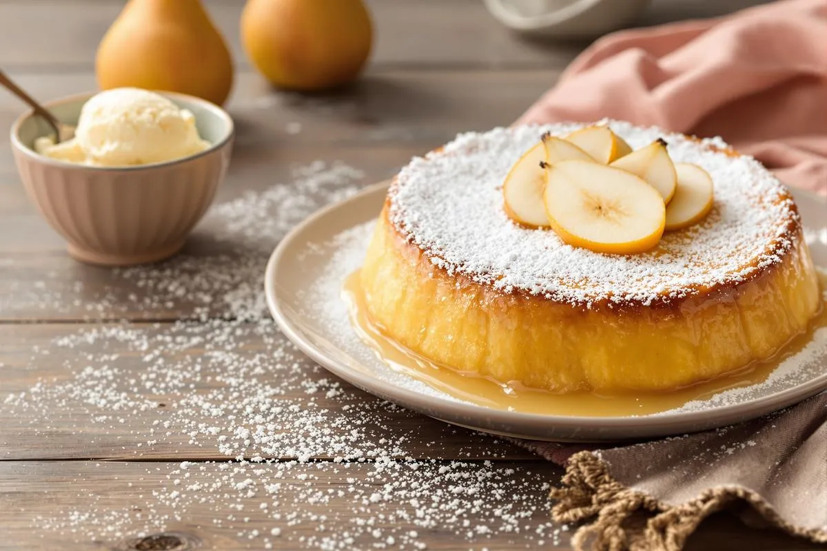 Fondant poire chocolat cœur coulant