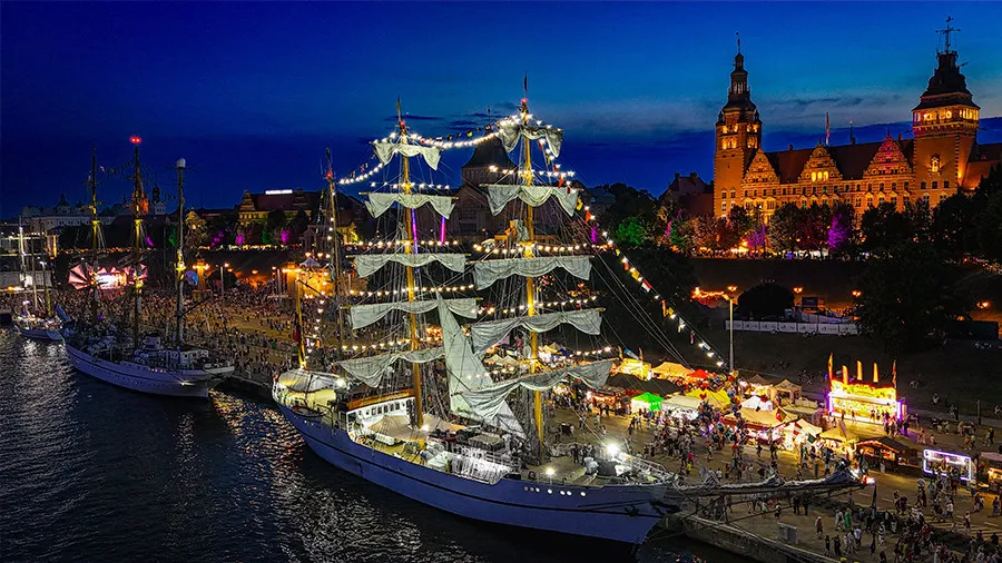 panorama szczecina wały chrobrego filharmonia