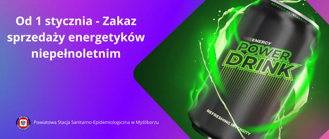 Zakaz sprzedaży energetyk&oacute;w dla nieletnich symbol
