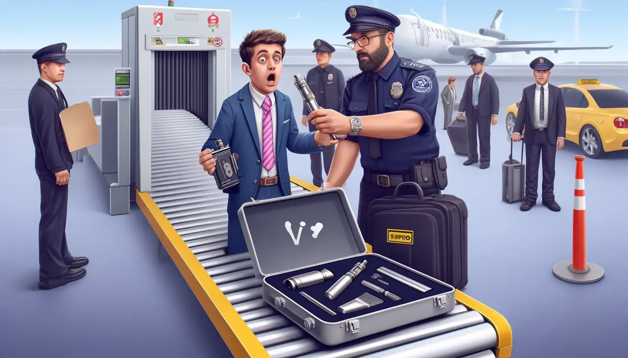 E-papieros i liquidy w bagażu podręcznym zasady lotnicze