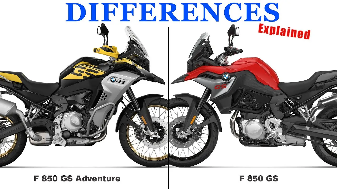 BMW F 850 GS vs F 850 GS Adventure comparison