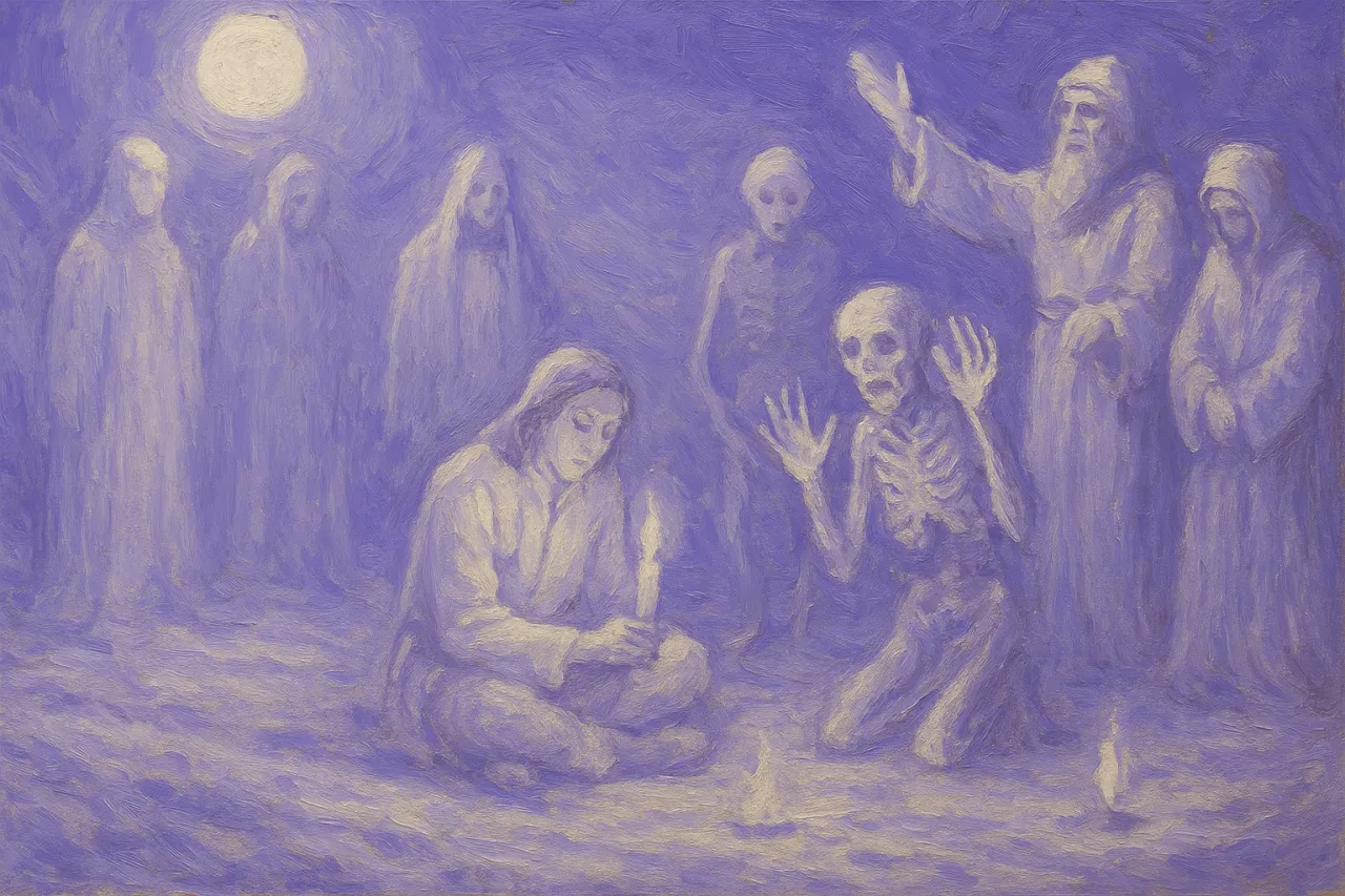 Dziady cz. II Upiór Mickiewicz ilustracja