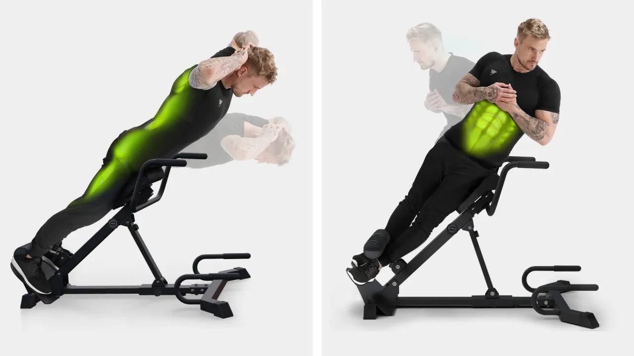 unterer rücken training gymnastikball oder hyperextension