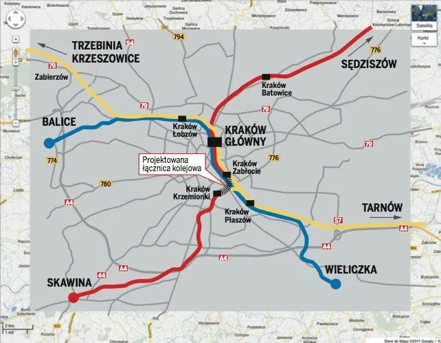 mapa stacji kolejowych kraków główny płaszów zabłocie