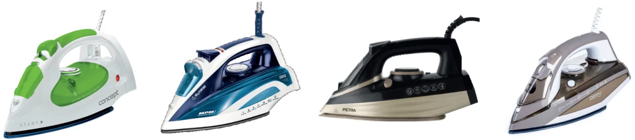 rodzaje żelazek parowych