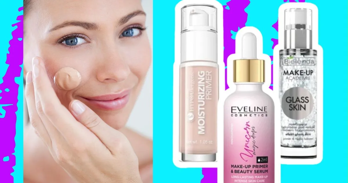różne rodzaje baz pod makijaż, primery matujące nawilżające rozświetlające