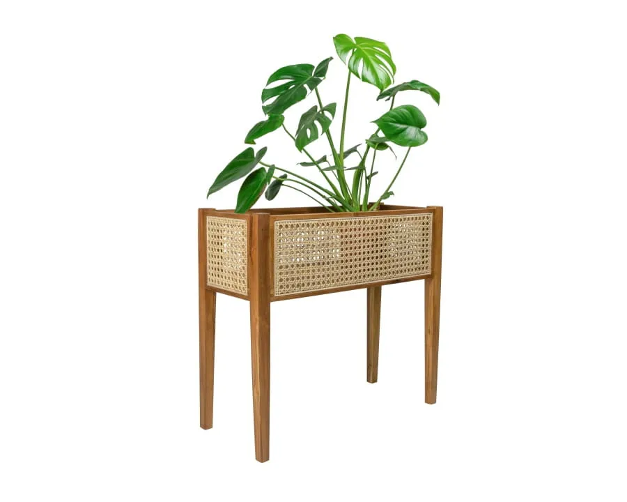 kwietniki metalowe drewniane rattanowe