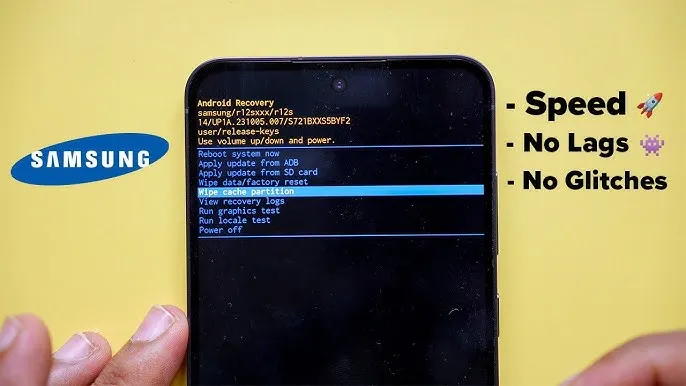 samsung recovery mode wyczyszczenie cache