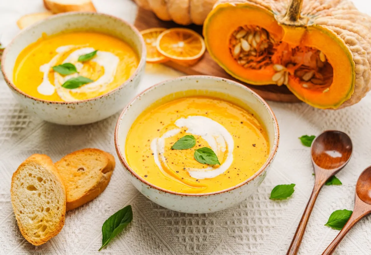 Toppings pour soupe de courge