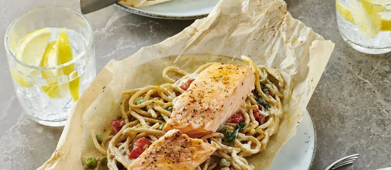 Spaghetti al cartoccio składniki i przygotowanie krok po kroku