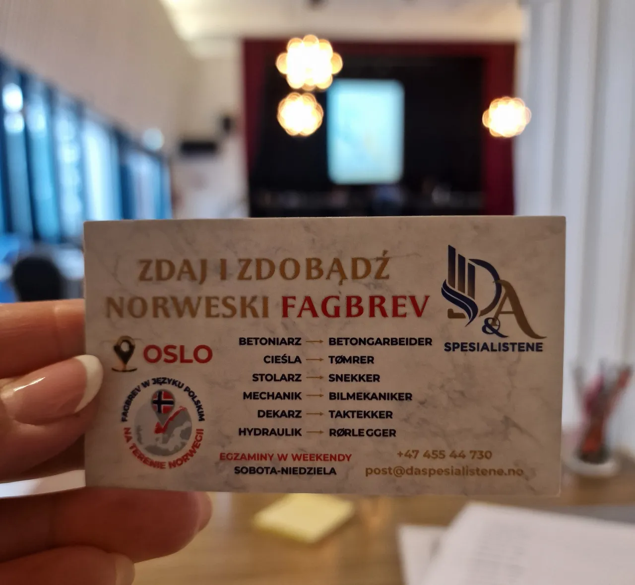 norweski certyfikat svennebrev