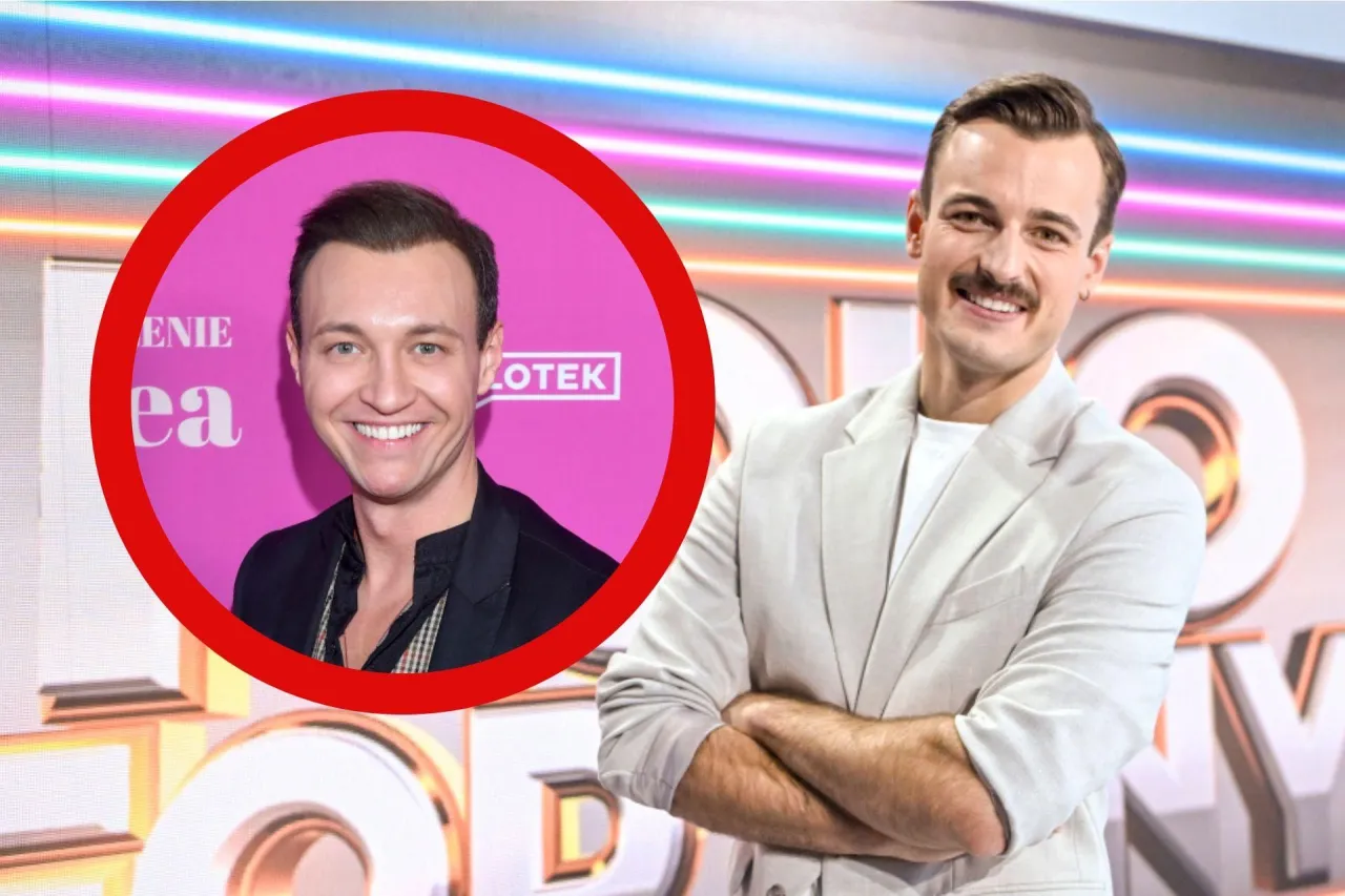 Uśmiechnięty mężczyzna w jasnej marynarce, jakby czekał na sw&oacute;j ruch w 