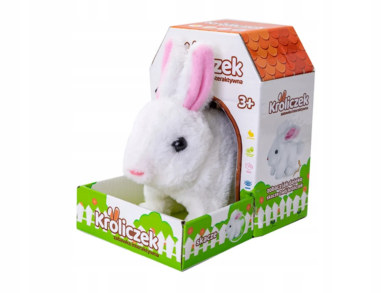 skaczący kr&oacute;liczek interaktywna zabawka