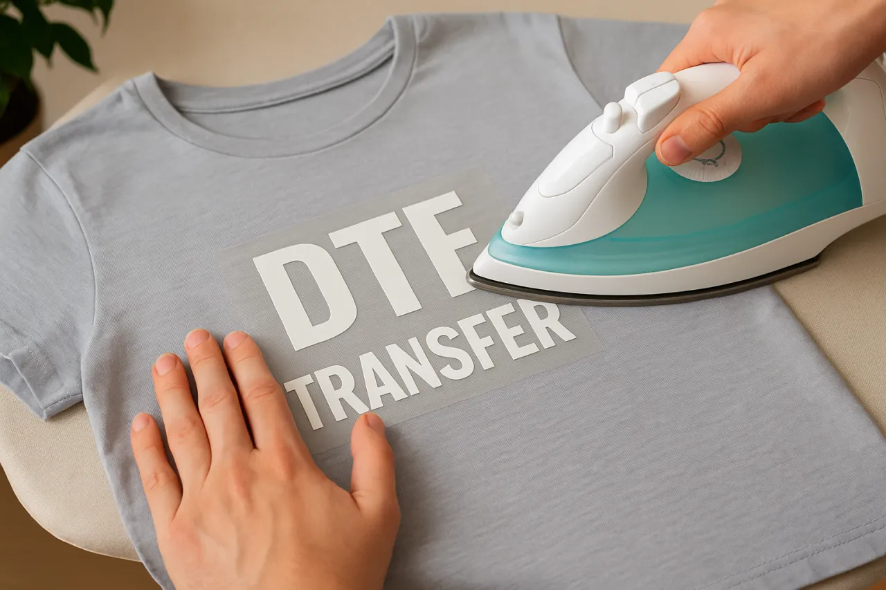 nadruk na bluzie żelazkiem krok po kroku