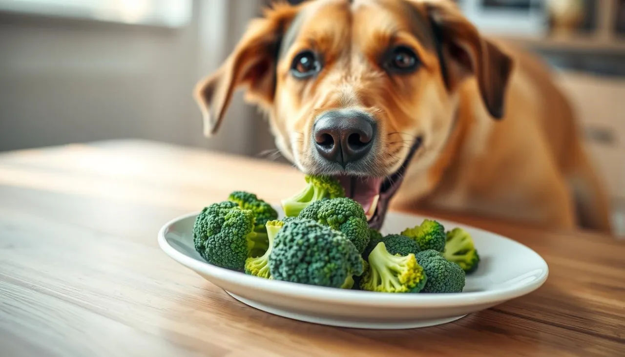 porcje brokułów dla psa małego i dużego