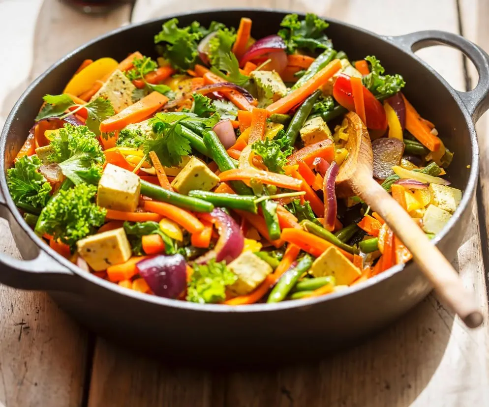 obiad wegetariański różnorodny