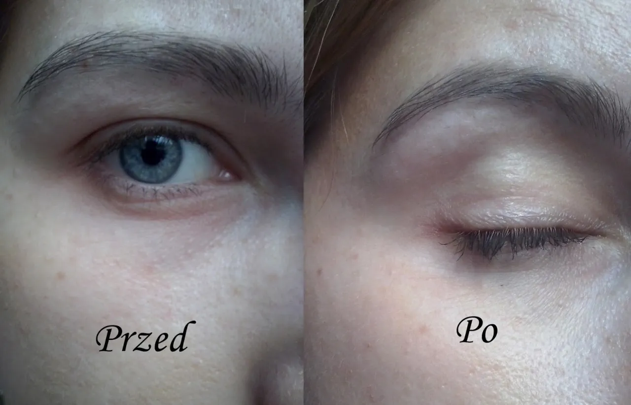 henna grafitowa przed i po